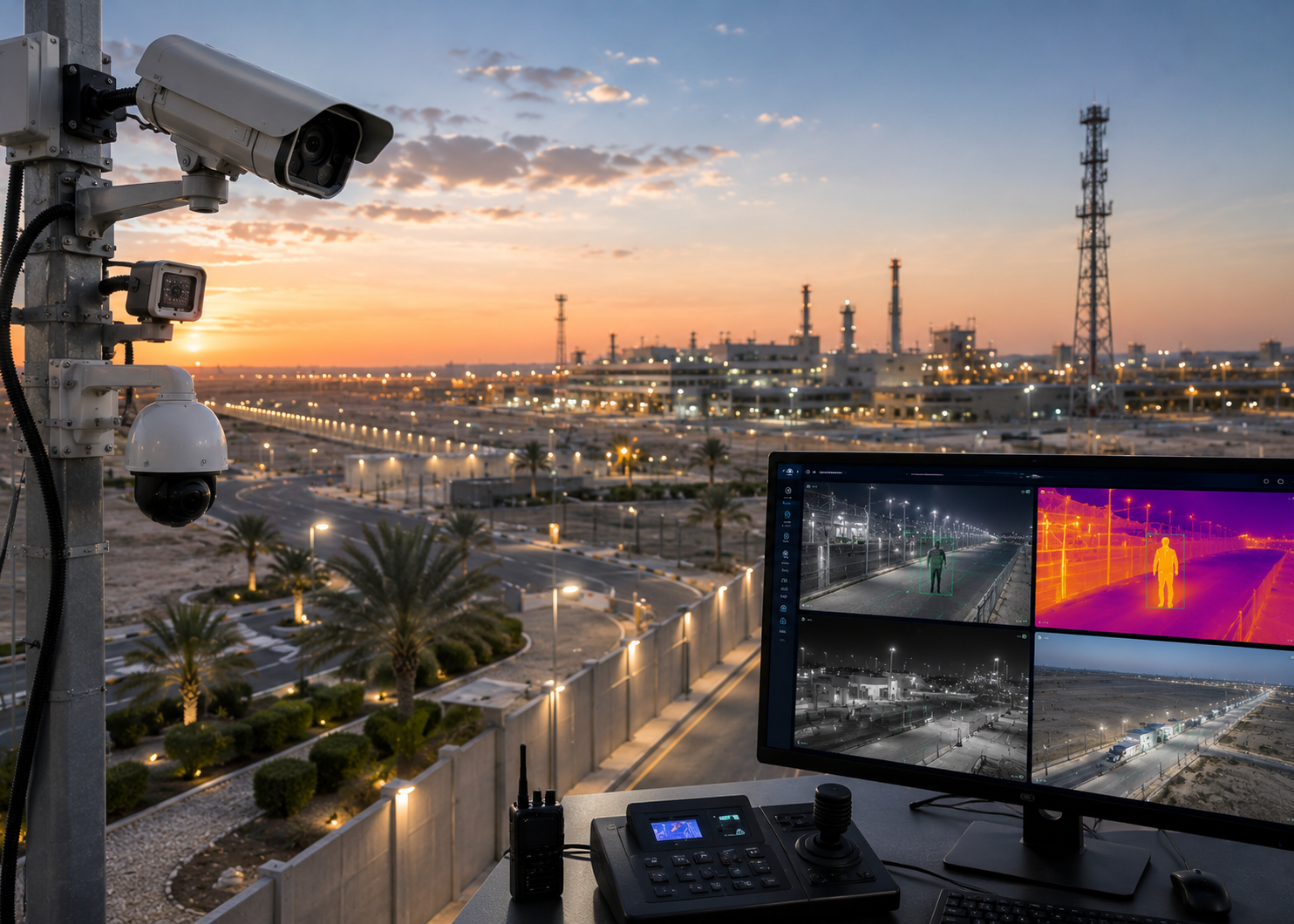 AI analytics to monitor large outdoor storage