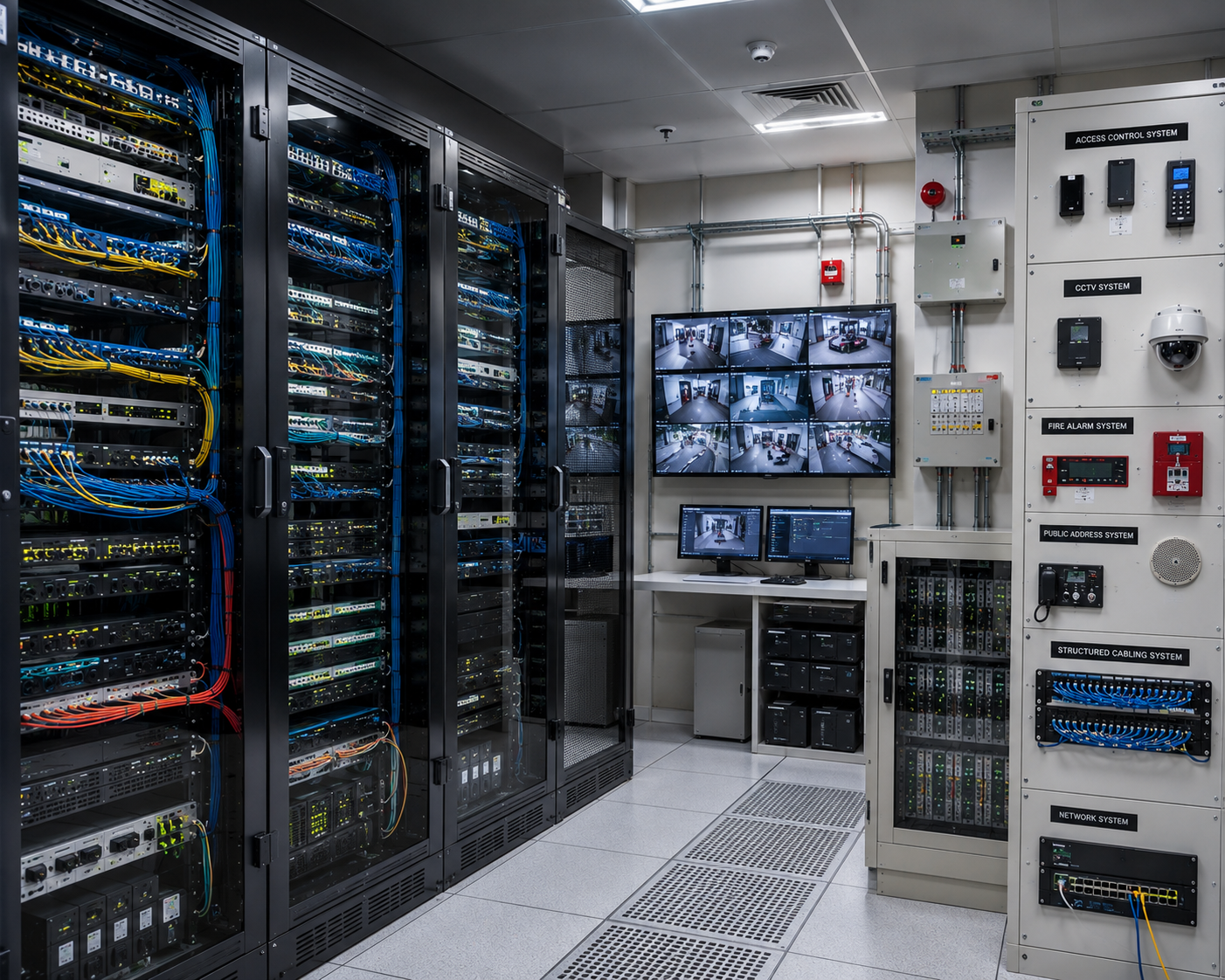 Extra low voltage systems and network infrastructure